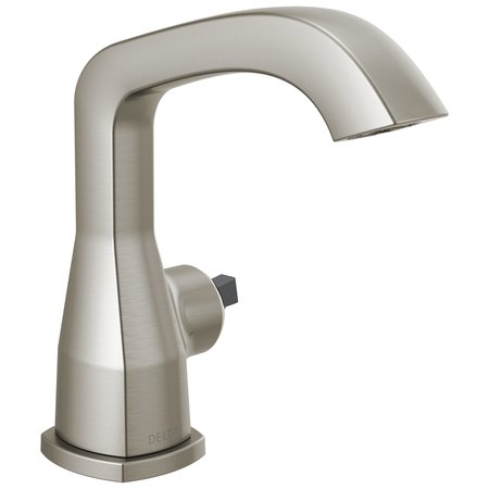 1 or 3-hole 4"" installation Hole Single Hole Lavatory Faucet, Stainless -  DELTA, 576-SSMPU-LHP-DST